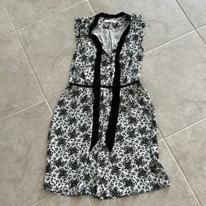 Ann Taylor Loft Black & White Dress Size M